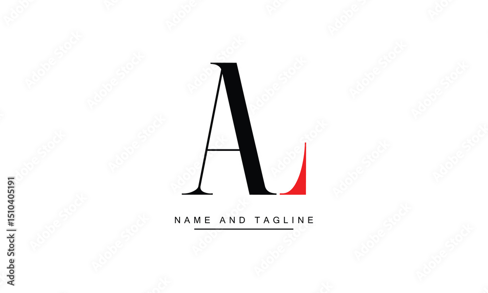 AL, LA, A, L Abstract Letters Logo Monogram AL, LA, A, L Abstract Letters Logo Monogram