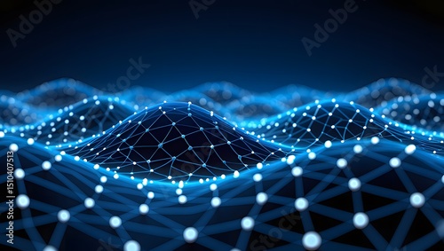 Abstract digital network data flow connections
