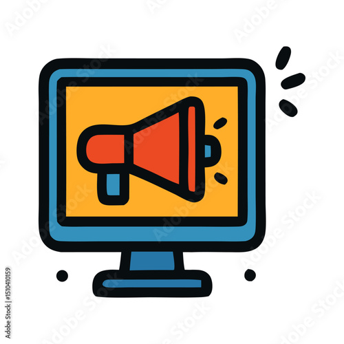 2d icon single digital marketing. suitable for your project, digital marketing, website design and more