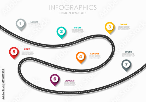 Wallpaper Mural Infographic design template with place for your data. Vector illustration. Torontodigital.ca