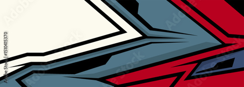 Car wrap graphic. Abstract racing strip and background for racing livery or daily use car vinyl sticker.