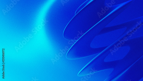 Blue Abstract Shapes Noisy Background