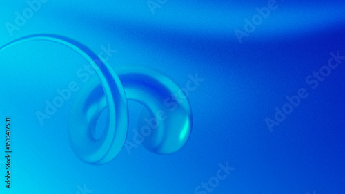 Blue Abstract Shapes Noisy Background
