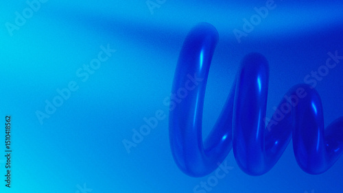 Blue Abstract Shapes Noisy Background