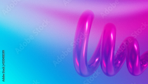 Blue and Pink Abstract Shapes Noisy Background