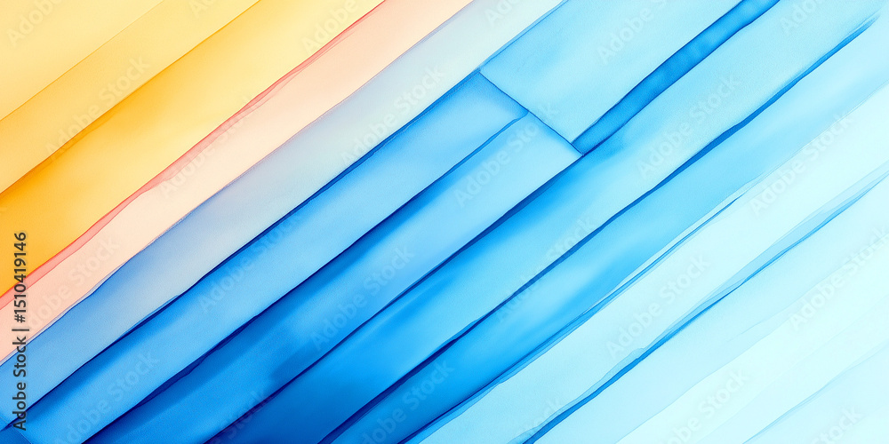 Fototapeta premium Abstract watercolor diagonal background with soft gradient color tones