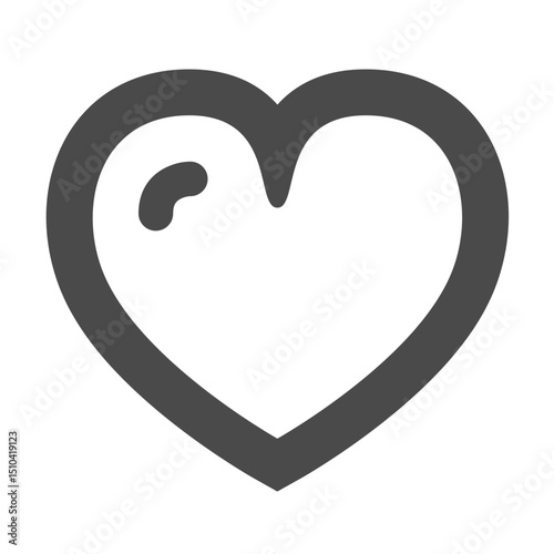 Clean and Modern Icon of Heart