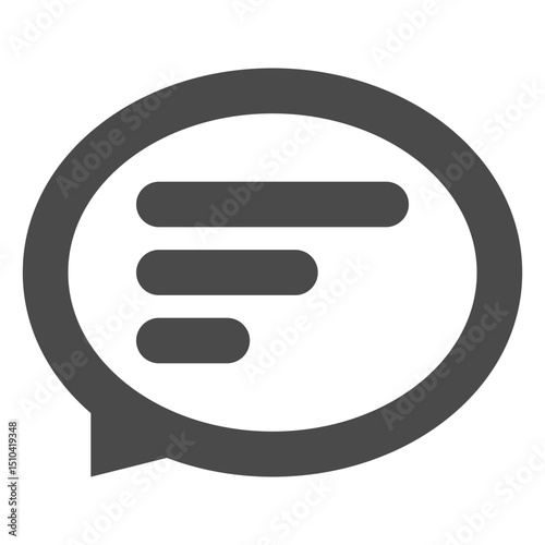 Clean and Modern Icon of Message