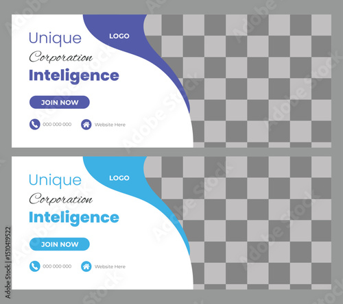  Attractive business web banner design template 
