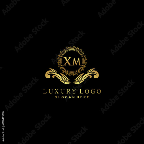 XM letter initial monogram luxury logo