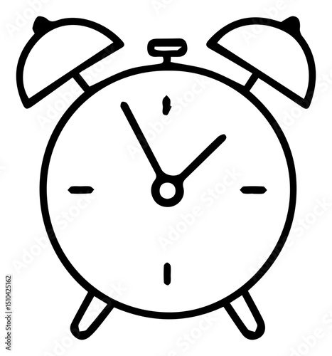 Classic Alarm Clock Icon: Get Notified, Wake Up and Manage Your Time