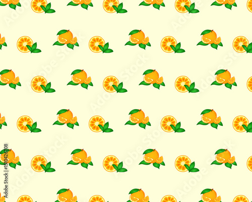 lemon orange vector background pattern