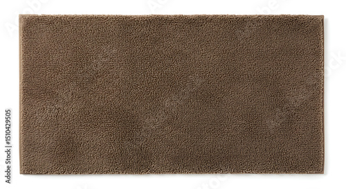 Soft Brown Shag Bath Mat Texture, Home Decor