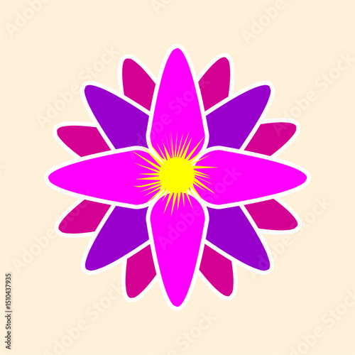 colorful flowers vector