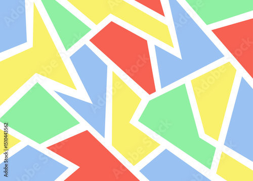 Abstract background with colorful geometric pattern. Abstract interior wallpaper