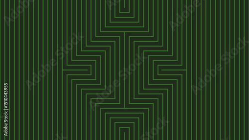 seamless line art and double square pattern vector. Editable file color, for digital and print purpose. green color.