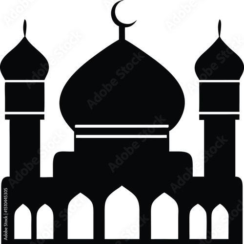 festive eid al-adha vector illustration with clean design, perfect for eid mubarak cards, featuring islamic festival elements on white background