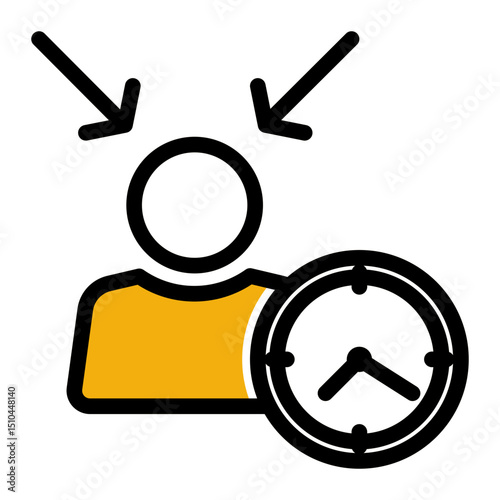 Focus & Target Icon - Color Lineal Style for Professional Success. (Color Lineal Style)