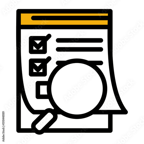 Market Research Icon - Color Lineal Style for Data Analysis. (Color Lineal Style)