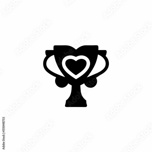 Loyalty Rewards Vector Silhouette Icon Design