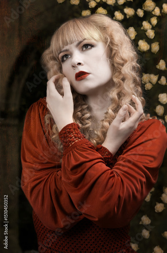 Woman In Red Dress