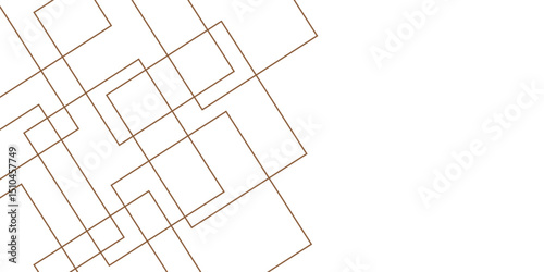 Abstract modern brown square shape stroke like floor tiles, geometric lines pattern 3d vector illustrator background design used as wallpaper, business card, banner, poster, flyer etc.