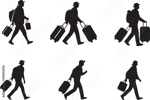 Traveler with Suitcase icon