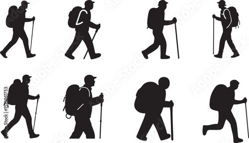 Hiker with Backpack icon.