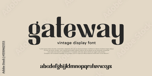 Modern alphabet letters font logo. Typography luxury minimal lettering fonts decorative wedding vintage retro logos. vector illustration