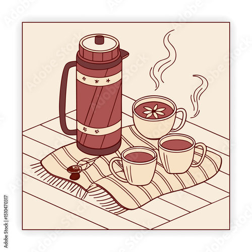 Cute Food and Drink Doodle Elements