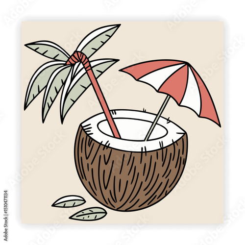 Cute Food and Drink Doodle Elements
