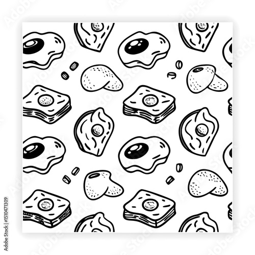 Cute Food and Drink Doodle Elements