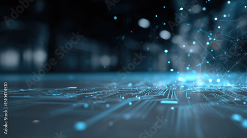 A captivating shot of a digital data stream or information flow, suggesting cutting-edge technology