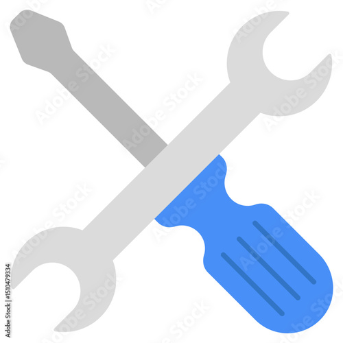 Tools Repair Maintenance Service Wrench Screwdriver Icon