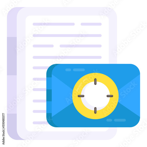 Secure Online Document Payment Confirmation Target Icon