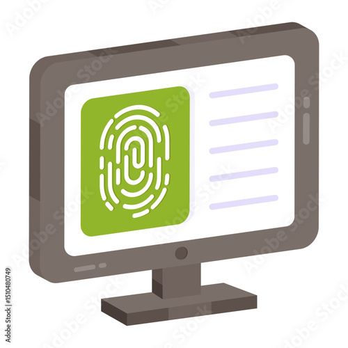 Secure Fingerprint Biometric Authentication on Computer Screen