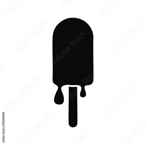 Melting popsicle summer treat sweet ice cream dessert