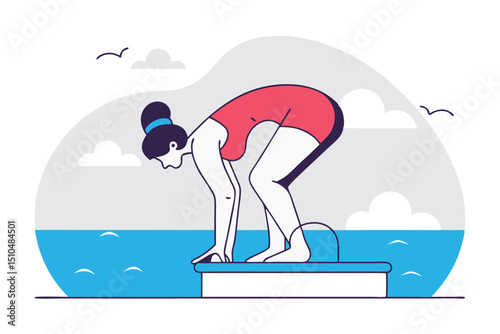 A woman doing yoga