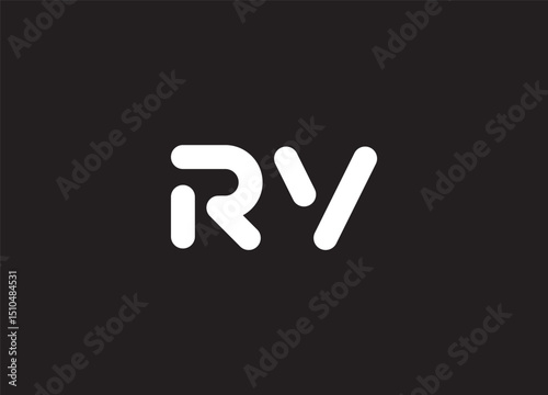 RV Logo Design Creative and Modern Logo Design