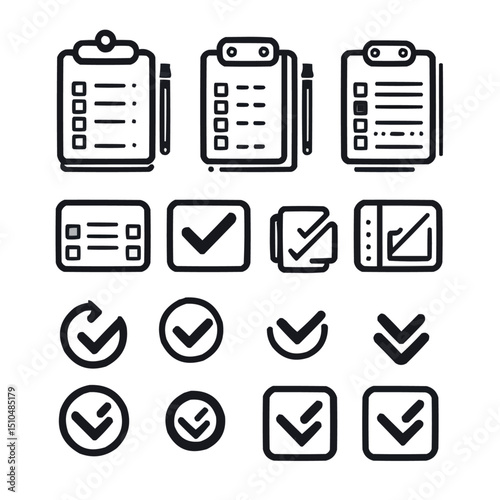document icons set