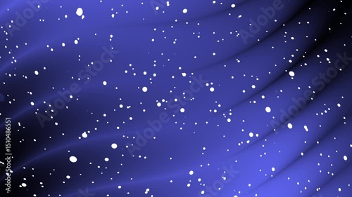 white particle in dark blue background, aesthetic evoking a serene sense of depth and visual tranquility for modern digital design