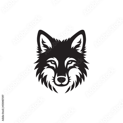 **"Stealthy Coyote Vector Silhouette: Wild Canine Design Featuring Lean Body, Bushy Tail, and Alert Stance in Clean, Minimalist Style for Crafts and Digital Artwork Projects"**
