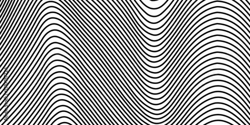 3D Vector distorted grid design. Abstract wireframe landscape. Detailed lines on white background. Optical Illusion.