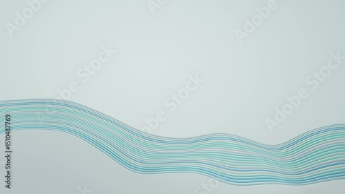 3D rendering abstract wave pattern background