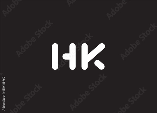 HK Logo Design Creative and Modern Logo Design
