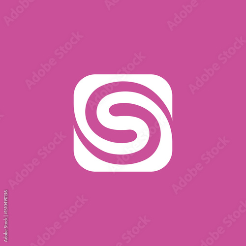 Swirl Letter S Logo design vector template