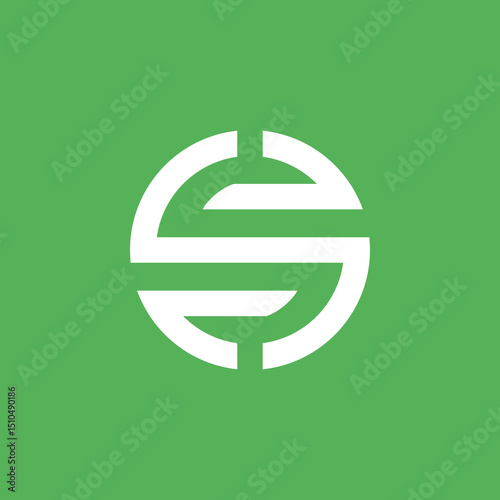 Abstract Circle Letter S Logo design vector template