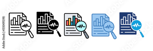 Analysis Icon Element For Design