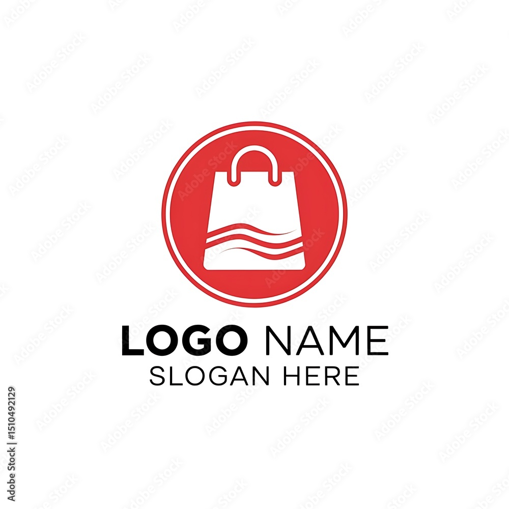Obraz premium Modern colorful eCommerce logo design flat vector illustration