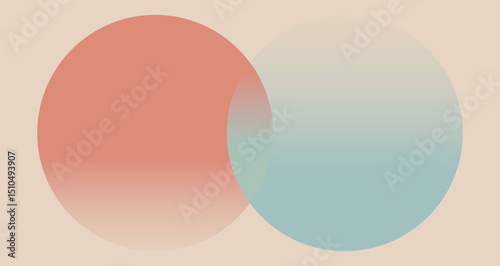 Obraz na plátně Two interlinked oval